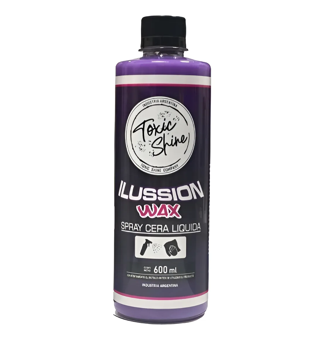 Ilussion Wax Toxic Shine Cera Rapida Carnauba En Spray 600cc