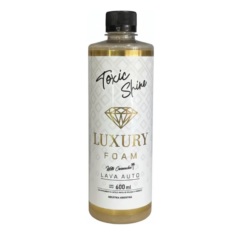 Shampoo Luxury Foam Toxic Shine Espuma Activa Carnauba 600ml